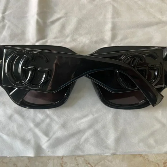 Gucci Black Marmont Monocolor 53mm Squared Sunglasses - Picture 3 of 11